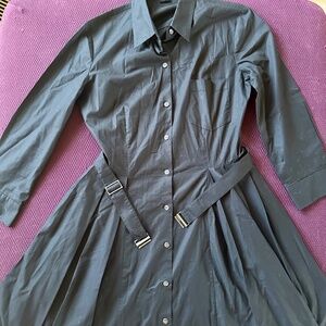 Theory Navy Belted Dress Size 8